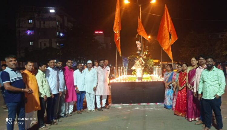 विरार शहरात छत्रपती शिवरायांच्या जयघोष करत शिवसेनेचा दिपोत्सव जल्लोषात संपन्न