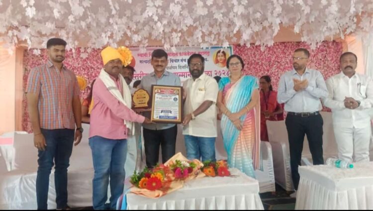 सुनील पाटील लोकभूषण आदर्श पत्रकारिता पुरस्काराने सन्मानित24 वर्षाच्या पत्रकारिता क्षेत्रातील कार्याचा गौरव