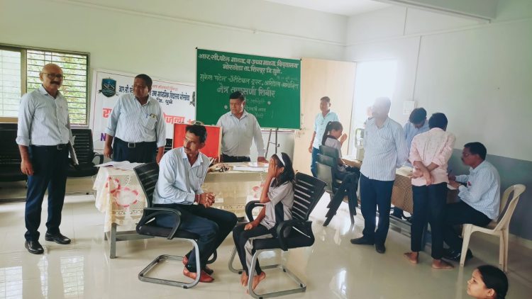 भोरखेडा पटेल विद्यालयात विद्यार्थ्यांची नेत्र तपासणी