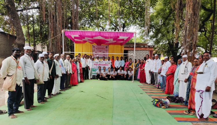 माहीजळगाव गावात भव्य शेतकरी मेळावा उत्साहात संपन्न